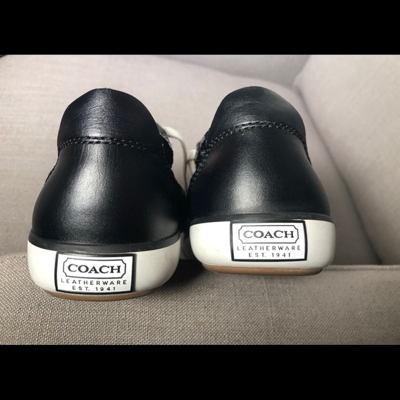 NWOT Coach Sequin Black Sneakers 6.5 B - Picture 8 of 8